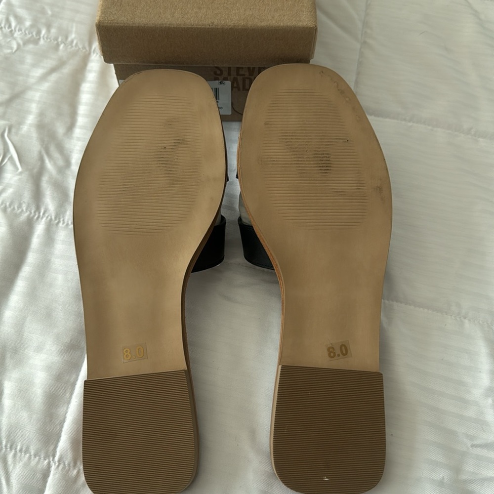 NIB Steve Madden Hayden black sandals size 8 - Picture 5 of 6